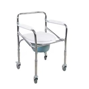 Factory Supply OEM/ODM Medical Rehabilitation Supplies Aluminum Detachable Adjustable Bathroom Shower Chair - Product Image 6