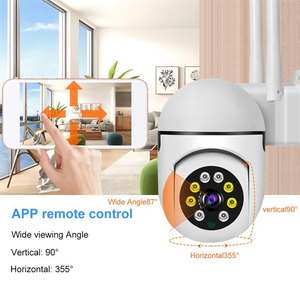 Wide-Angle Indoor CCTV Security <strong>Camera</strong> Night Vision Two-Way Audio CMOS Sensor Option for Memory Card Storage WIFI Floodlight - Product Image 4