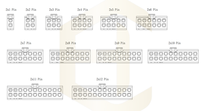 Faisceau de câbles d'alimentation sur mesure 2 broches 3 broches din molex 5557 5559 connecteur blanc mdb 4 broches faisceau de câbles d'alimentation pour carte mère PCB - Product Image 6
