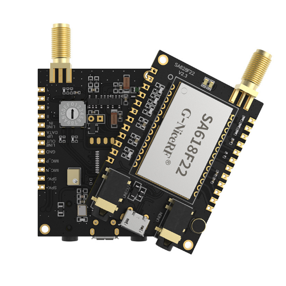 Wireless remote multi-device concurrent relay full duplex voice intercom module SA628F22 Module