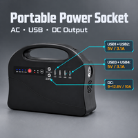 Station d'alimentation portable 146Wh 100W, alimentation 39600mAh AC DC USB, lumière LED, boussole pour le camping, les activités de plein air, les voyages et les situations d'urgence