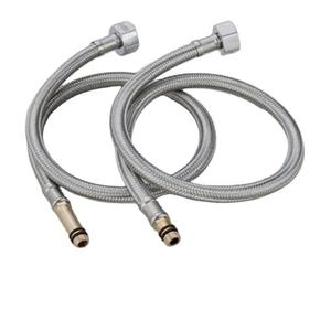 Tuyau de robinet tressé en acier inoxydable Crane Crown, tuyau d'arrivée flexible de 1/2 pouce pour connexion d'eau chaude et froide - Product Image 5