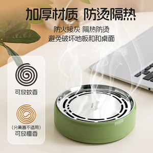 Xinzao Mosquito Coil Box With Lid Ash Collection Windproof Plastic Household Anti Odour Incense Holder - Product Image 4