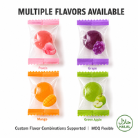 Peach Peelable Gummy Candy, HALAL OEM Dual-Layer Soft Jelly Sweets, Wholesale Novelty White Peach Candy for Retail & Vending