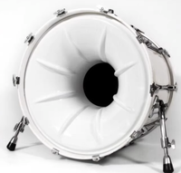 Amplificateur de basses Super Bass Drum Enhancer Bass Cannon 22 pouces, tête de batterie professionnelle à très basse fréquence, accessoires pour batterie