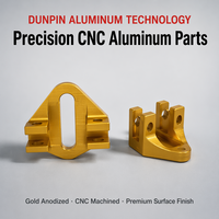 Composants en aluminium usinés OEM de petite taille, pièces en alliage d'aluminium anodisé sur mesure pour l'automatisation / les équipements médicaux