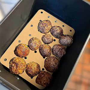 Papel de silicona perforado rectangular para freidora de aire, 14x20.5 cm, antiadherente, desechable, para uso en cocina con freidora doble Ninja. - Product Image 1