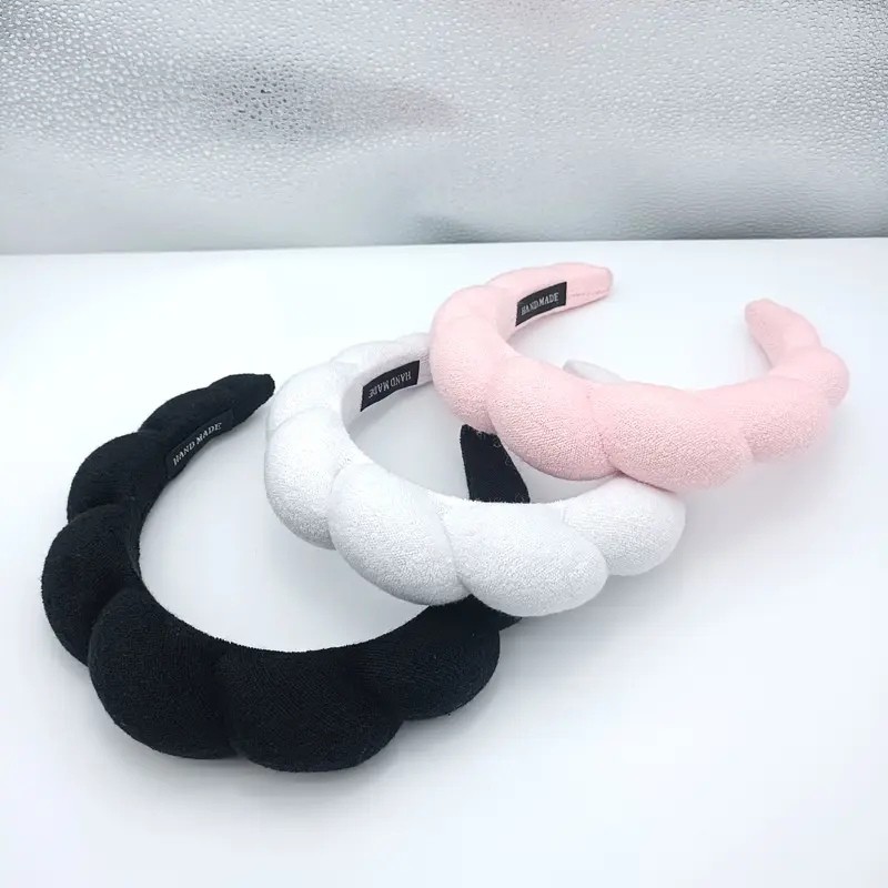 2023 SIYWINA Spa Headband Sponge & Terry Towel Sponge Head Band Hair Accessories For Hair Accessories Custom Headbands For Women