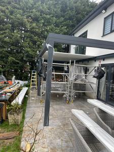 Gazebo de toit à persiennes télécommandé extérieur de haute qualité utilisé Arches tonnelles Pergolas Kits en aluminium rétractables à vendre - Product Image 3