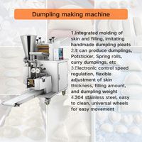Machine automatique de production de raviolis avec coupeur à bol, pétrin et ligne de formage de raviolis commerciale