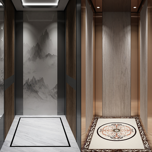 Роскошный гидравлический привод переменного тока, домашний лифт, безопасный для виллы, жилой безредукторный Тяговый станок, ПВХ для отелей и квартир - Product Image 1