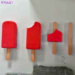 Accessori da parete scultura gelato personalizzata in vetroresina cibo dessert cono gelato decorazione dipinto graffiti interior <span class=keywords><strong>art</strong></span> - Product Image 6