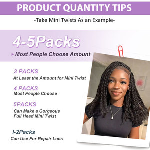 FH工厂销售非洲扭结卷曲天然编织人发延伸Locs扭曲散装头发无纬 - Product Image 6