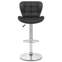 Chaises de bar pivotantes en cuir de luxe en forme de coquille, réglables, pour salon, salle à manger, hôtel, extérieur, bar à domicile