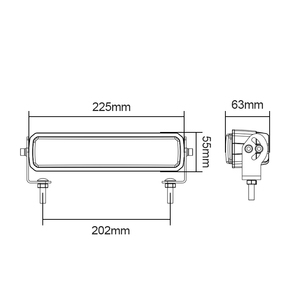 Lampu peringatan LED <span class=keywords><strong>Forklift</strong></span> 60W, lampu keselamatan kerja Led biru merah - Product Image 5