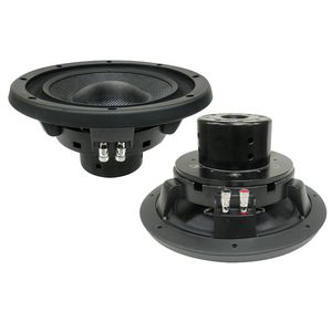 Subwoofer 10 pouces 2 ohms en néodyme et fibre de carbone, mono, pour mise à niveau audio automobile - Product Image 1