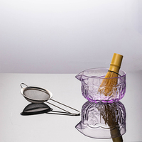 Ensemble de boîte-cadeau avec bol à matcha en verre, brosse à thé en bambou, design Japandi, qualité alimentaire, écologique, résistant à la chaleur, portable, pour usage domestique, personnalisé
