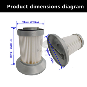 Filtre HEPA lavable et réutilisable compatible avec les pièces détachées et accessoires pour <span class=keywords><strong>aspirateur</strong></span> robot Bo mann - Product Image 2