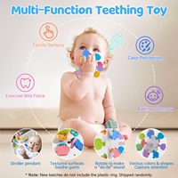Jouet éducatif pour bébés de 0 à 2 ans, blocs de construction en caoutchouc souple, boîte sensorielle de correspondance numérique, boîte de combinaison