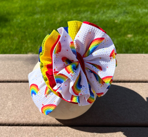 Diademas con Lazo de Volantes Arcoíris <span class=keywords><strong>Liverpool</strong></span> Bullet para Niña, <span class=keywords><strong>Accesorios</strong></span> para el Cabello de Primavera - Product Image 4