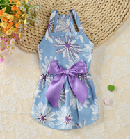 Robe plissée pour chien, vêtements animaux superposées, mignon, pour printemps
