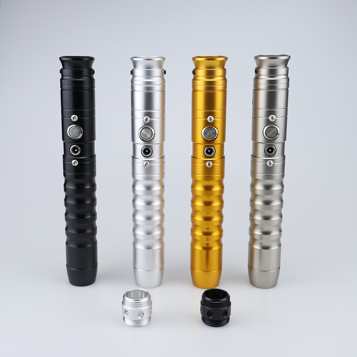 Lama RGB con impugnatura argentata