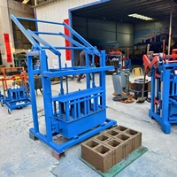 Machine mobile de fabrication de briques de terre et de blocs de béton 2-45, petite machine à briques de béton, très demandée en Afrique