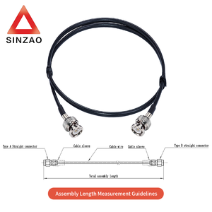 Cáp đồng trục SINZAO tùy chỉnh RG174, đầu nối <span class=keywords><strong>BNC</strong></span> đực - <span class=keywords><strong>BNC</strong></span> đực, cáp truyền thông vi sóng, thép không gỉ, đồng - Product Image 6