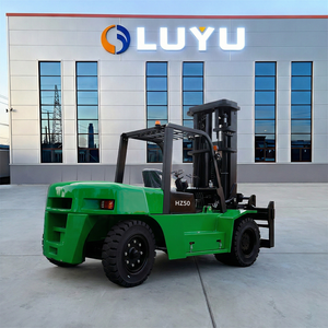 מלגזת דיזל כבדה חדשה של LUYU, 5-10 טון, מנוע 4J1, תיבת הילוכים אוטומטית, תורן דו-שלבי, צמיגים פנאומטיים, לשימוש חיצוני. - Product Image 3