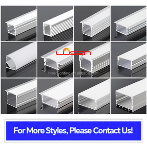 Profilé en aluminium pour cloisons sèches de plafond LS-264 série 6000 plâtre unilatéral <span class=keywords><strong>LED</strong></span> encastré cloison sèche architecturale gypse coupe <span class=keywords><strong>Alu</strong></span> - Product Image 3