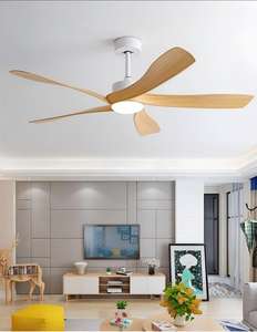 Modern Living Room 56-Inch ABS Blade LED <b>Ceiling</b> <b>Fan</b> <b>with</b> <b>Remote</b> <b>Control</b> High CRI 90 Warm White <b>Light</b> - Product Image 6