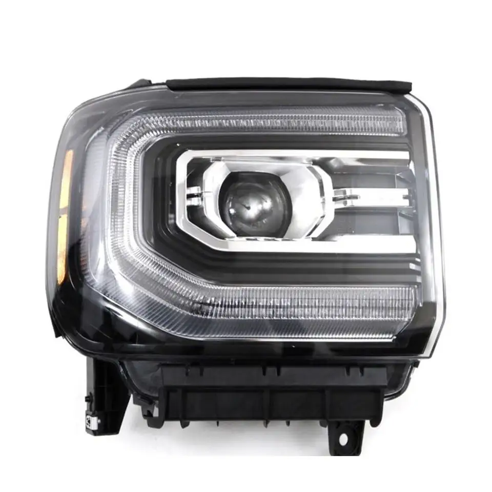 Phụ Tùng Thân Xe Bán Tải Tự Động Đèn Pha LED Phía Trước Xe Hơi Đèn Pha Đèn Pha Cho GMC Sierra 1500 2016 2017 2018