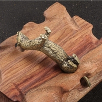 Décoration en laiton, adorable petit animal loutre, décoration de service à thé, décoration de table pour animaux de compagnie, artisanat pour animaux de compagnie, cadeaux