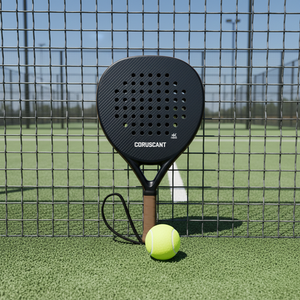 Raqueta de Pádel Ligera de Fibra de Carbono 3k con Diseño de Absorción de Impactos, Forma Redonda para Hombres y Mujeres, Ideal para Jugadores Principiantes e Intermedios - Product Image 1