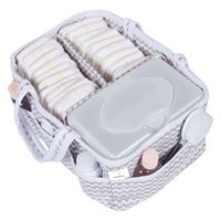 Boîte de rangement murale au design moderne, capacité 6L, en tissu Oxford durable, fermeture ouverte brillante, portable, tendance, doré arc-en-ciel