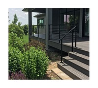 Tube de balustrade de balcon extérieur en acier inoxydable de haute qualité de 42 pouces avec câble