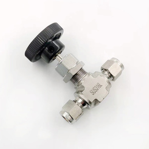 Vanne à aiguille Lianjun en acier inoxydable 316L, 1/8 1/4 pouce, bidirectionnelle, pour azote haute pression - Product Image 2