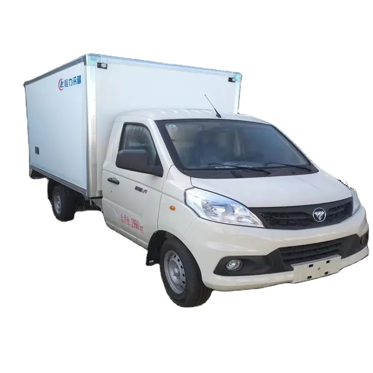 Foton รถกระบะ V1 1T-2T รถบรรทุกห้องเย็นสำหรับการขนส่งโซ่เย็น