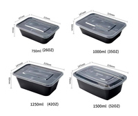 500 Ml Boîte À Lunch Jetable Rectangulaire Bento Vaisselle En Plastique Transparent Boîte D'emballage En Gros Pp À Emporter Boîte De Restauration Rapide