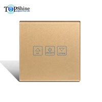 Interrupteur tactile intelligent Zigbee Topshine Smart Life APP Control avec panneau en verre pour éclairages à intensité variable