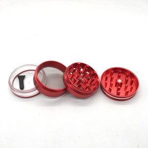 Vente en gros de broyeur d'herbes en métal de luxe durable à 4 couches avec logo personnalisé Papier à rouler portable pour épices en vrac - Product Image 4