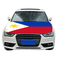 Vente en gros de housses de capot de voiture de style drapeau, résistantes à l'usure et durables, 120x150 cm, pour voitures aux Philippines