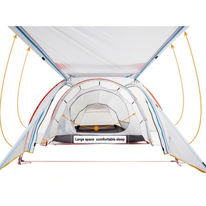 <span class=keywords><strong>Tente</strong></span> <span class=keywords><strong>tunnel</strong></span> ultralégère revêtue de silicone 15D pour <span class=keywords><strong>3</strong></span> <span class=keywords><strong>personnes</strong></span>, coupe-vent et anti-pluie, <span class=keywords><strong>tente</strong></span> de camping de randonnée en plein air quatre saisons - Product Image 5