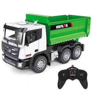 SJY-1556 RC Dumping Truck 1/18 2.4GHz 9CH Remote Control Dump Self-Discharging Engineering <b>LED</b> <b>Light</b> Model - Product Image 1