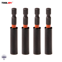 TOOLJOY Pemegang Mata Bor Magnetik Stainless Steel untuk Bor Impact Driver Adaptor Hitam untuk Perpanjangan