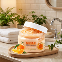OEM Sugar Shea Butter Vegan Body Scrub Wholesale Natural Whitening Exfoliating Deep Cleansing Bath Spa Scrub