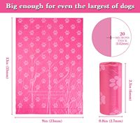 Vente chaude Écologique Personnalisé Chien Merde Sacs Personnalisé Imprimé Compostable PBAT Amidon De Maïs En Plastique Déchets Sac Pet Chien Merde Sac