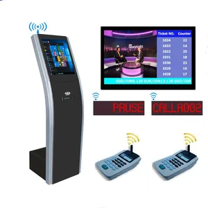 Sistema di gestione della coda dell'erogatore di emissione del biglietto del Touch Screen della macchina del numero di chiamata Wireless della banca dell'ospedale