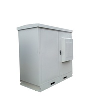 Armoire extérieure en acier galvanisé W-TEL 20U, niveau de protection IP65, double compartiment, boîtier pour instruments électroniques, télécommunications