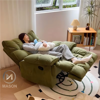 Fauteuil de jeu inclinable de première classe, fauteuil pliable en tissu avec pieds en métal pour le salon, le loisir à domicile